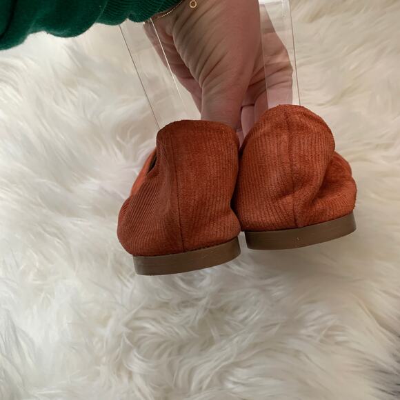 Aquatalia Orange Ballet Flats Cap Toe 8 - Picture 3 of 7